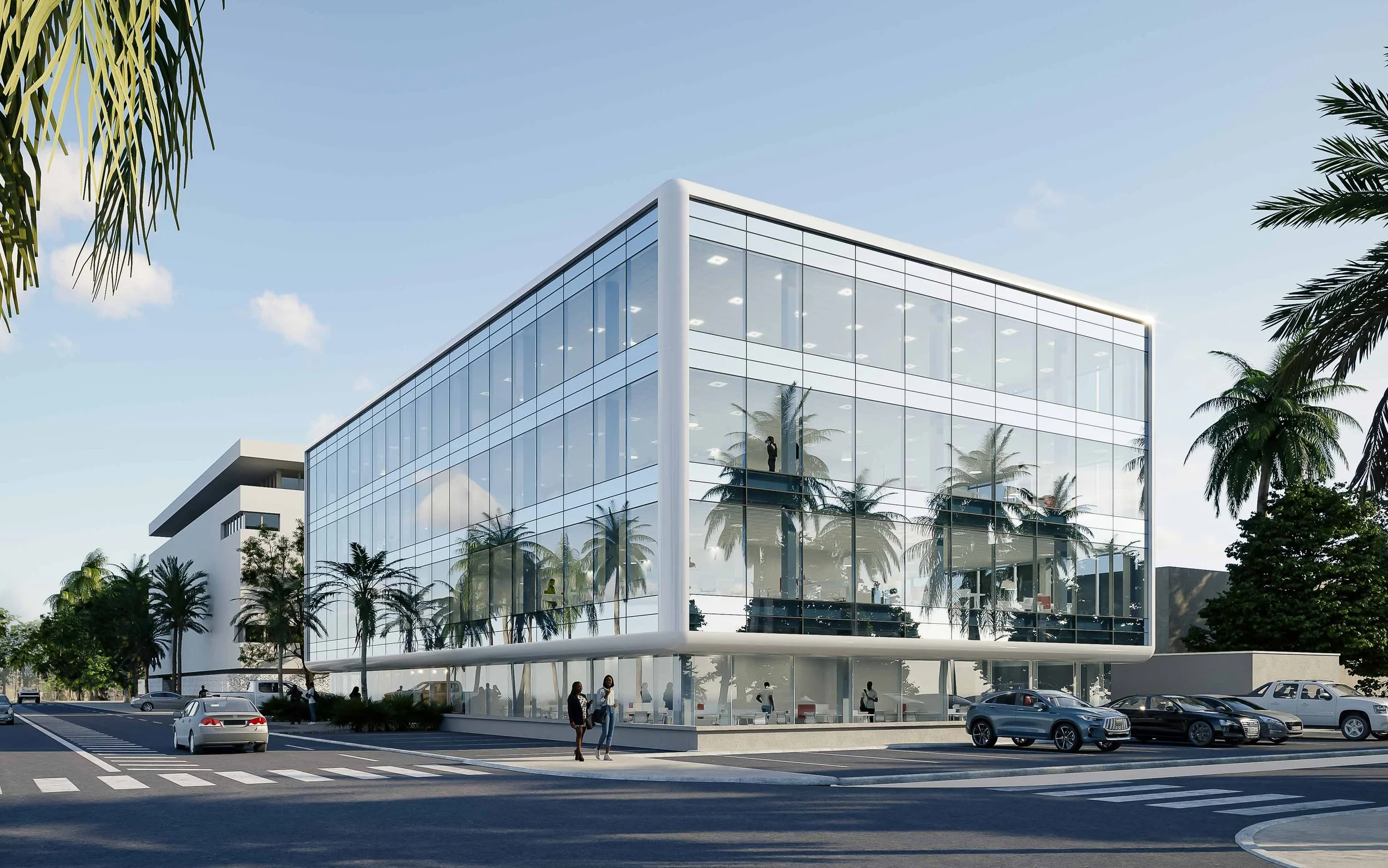 2 650 m² de bureaux en blanc, Abidjan