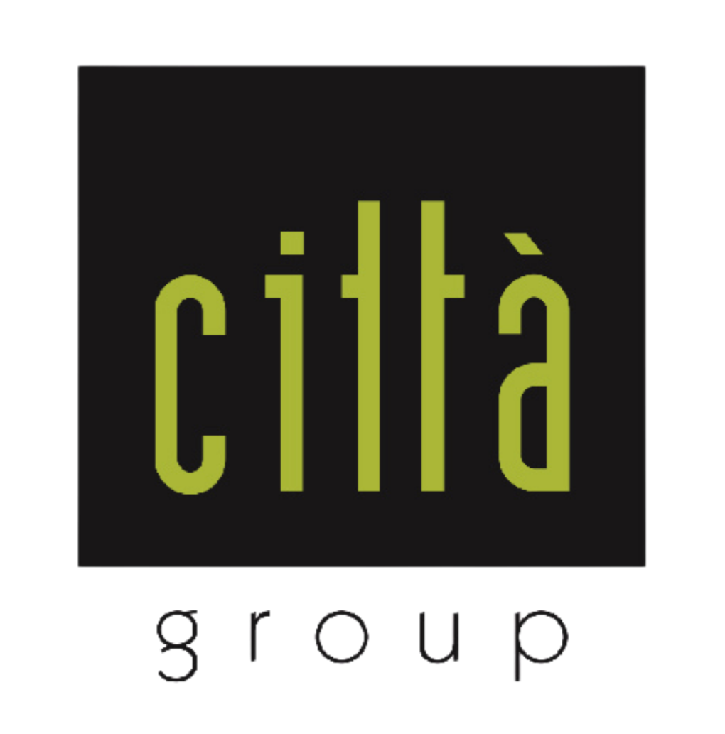 Logo with the word 'crità' in green on a black background, with the word 'group' underneath and a small red dot at the end.