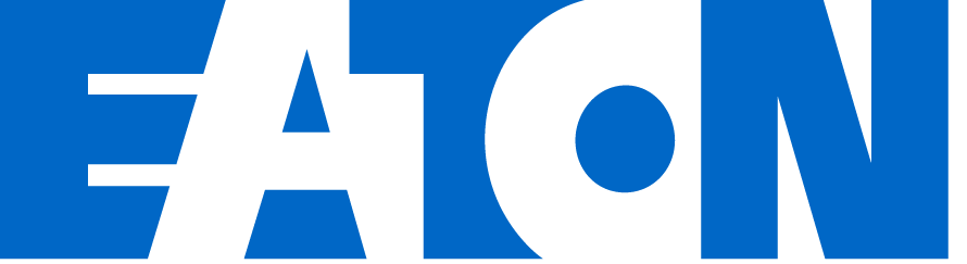 Close-up of the AEON logo in black and blue.