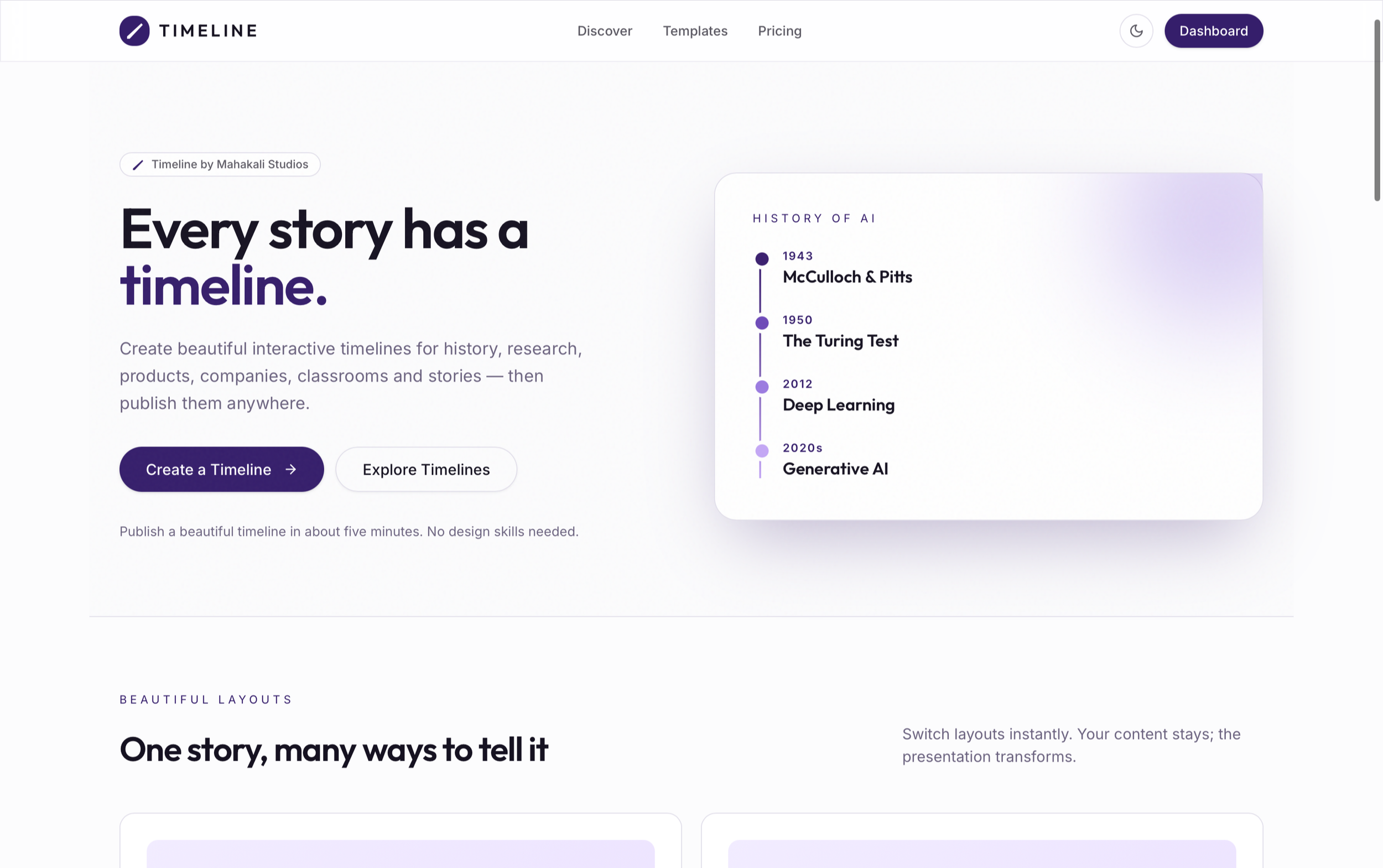 Finally built a software that I wanted in School.. Introducing Timeline