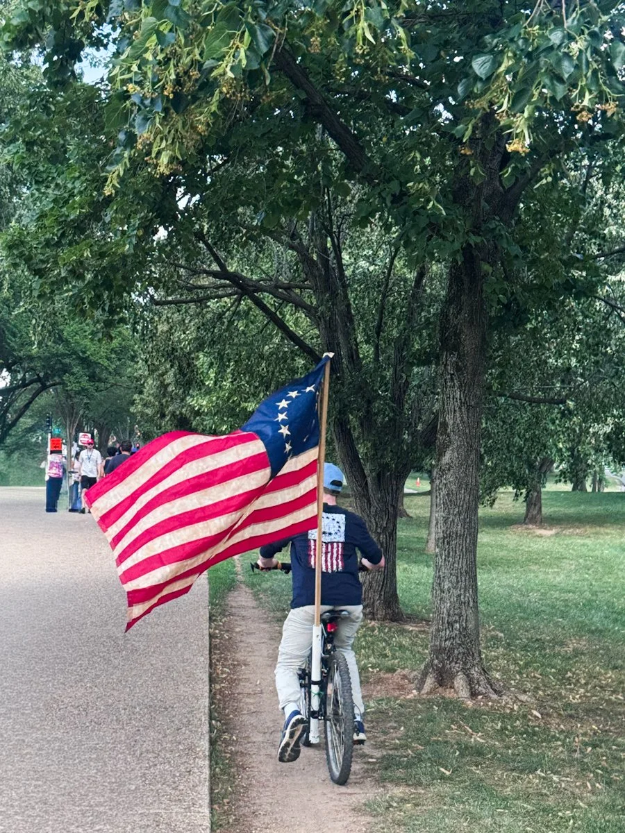 A Proud Boy and his Flag. 