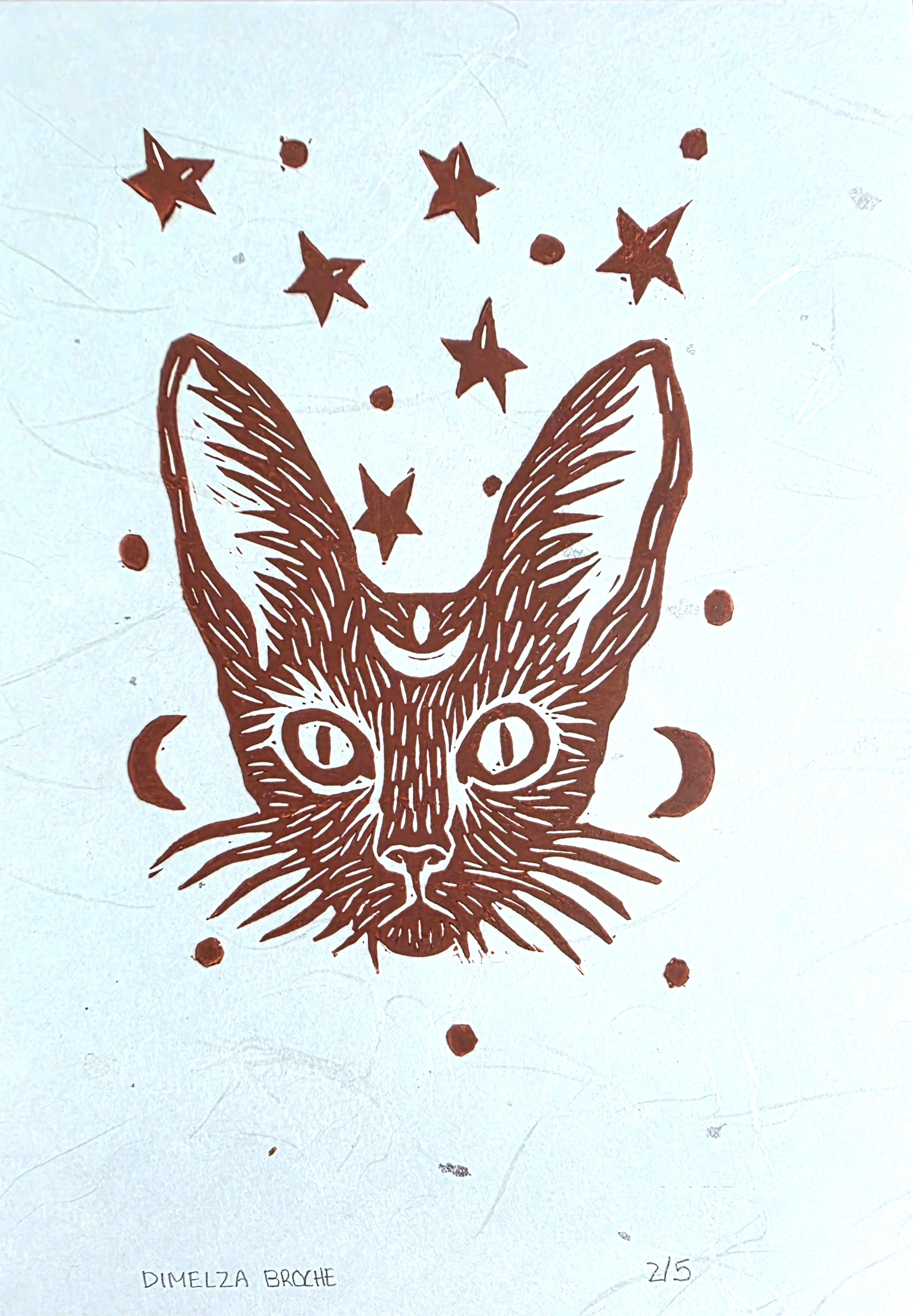 Midnight (Linocut)