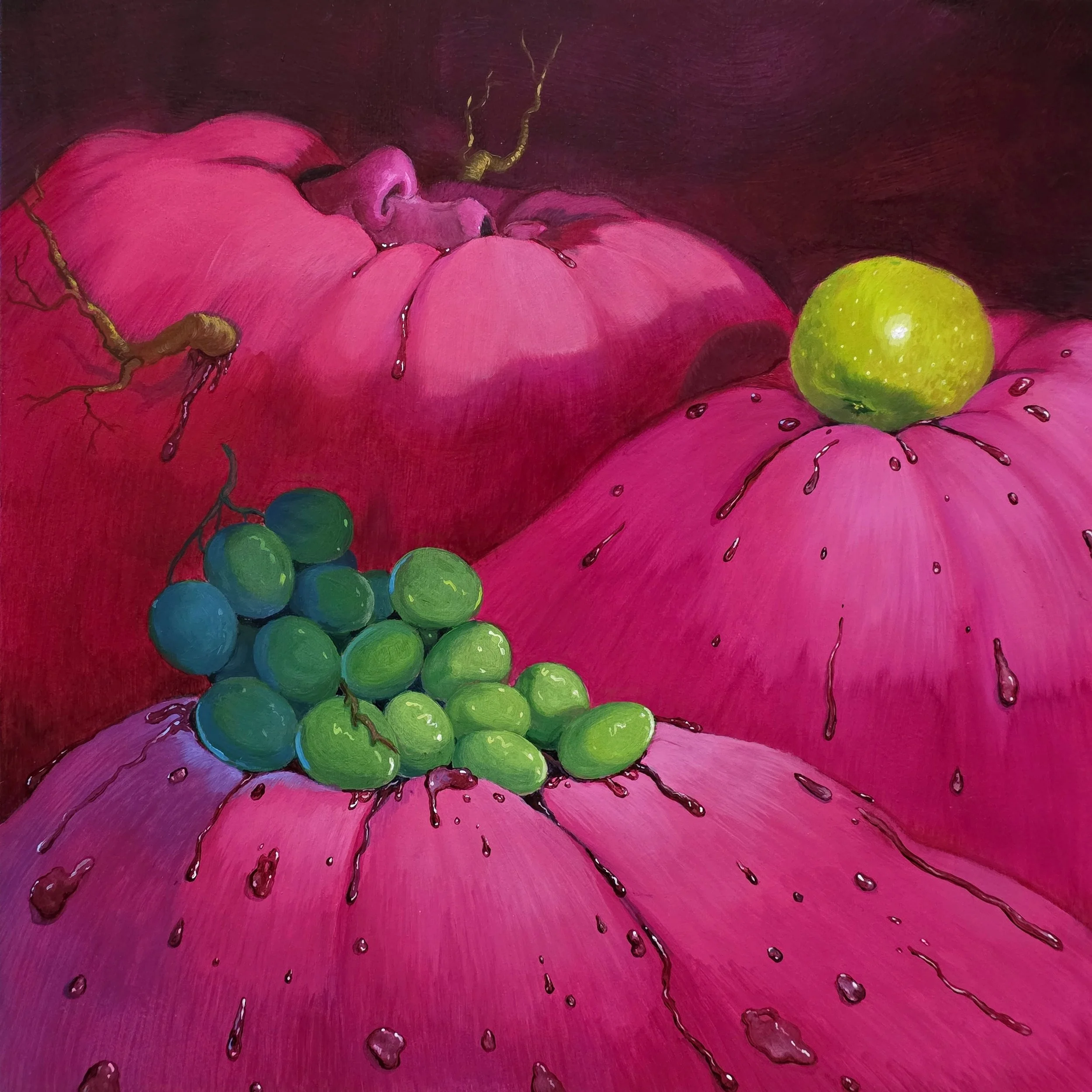 The Vegetarian, acrylic on panel, 2025