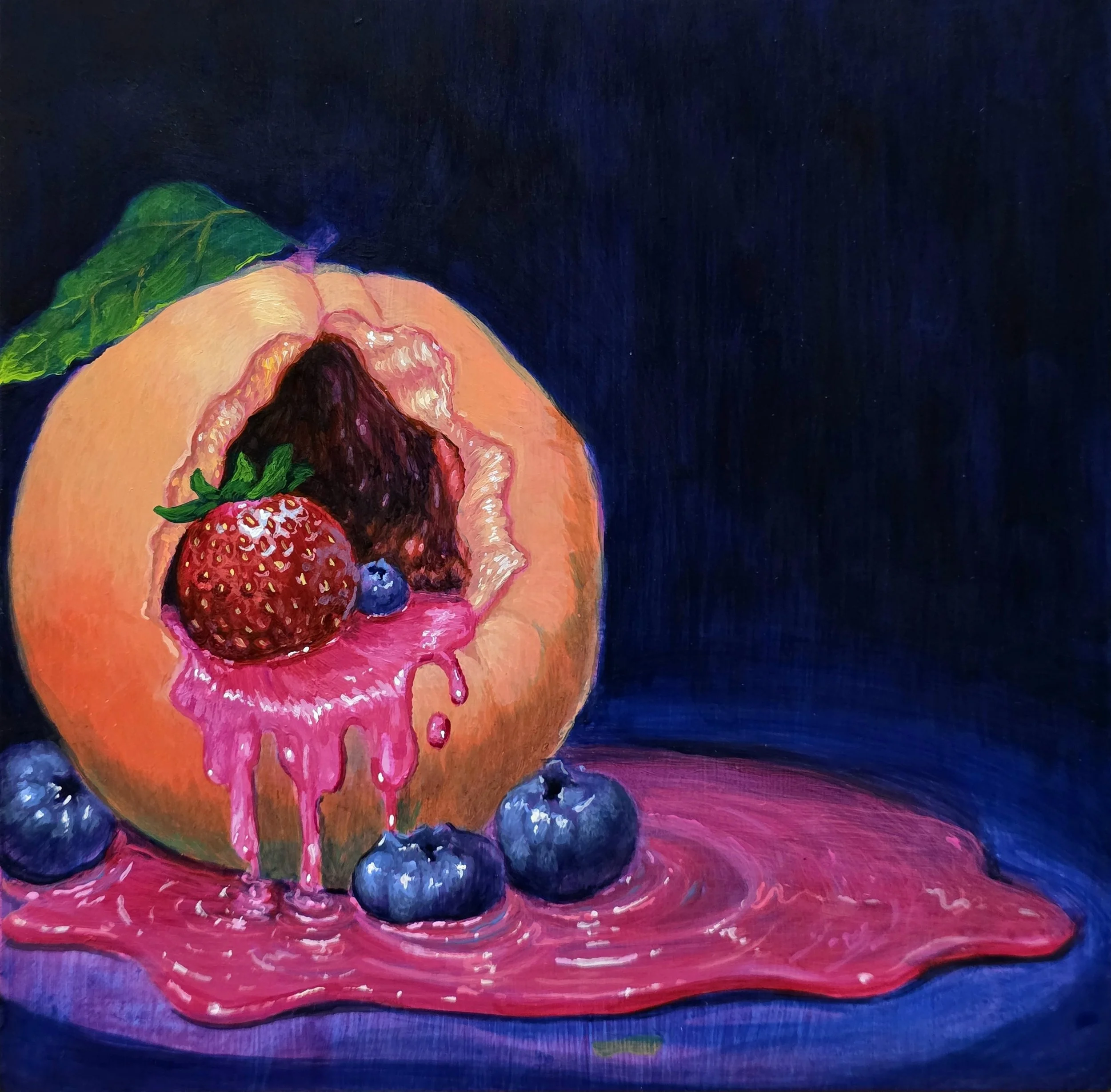 The Gift that Keeps on Giving, acrylic on panel, 2025