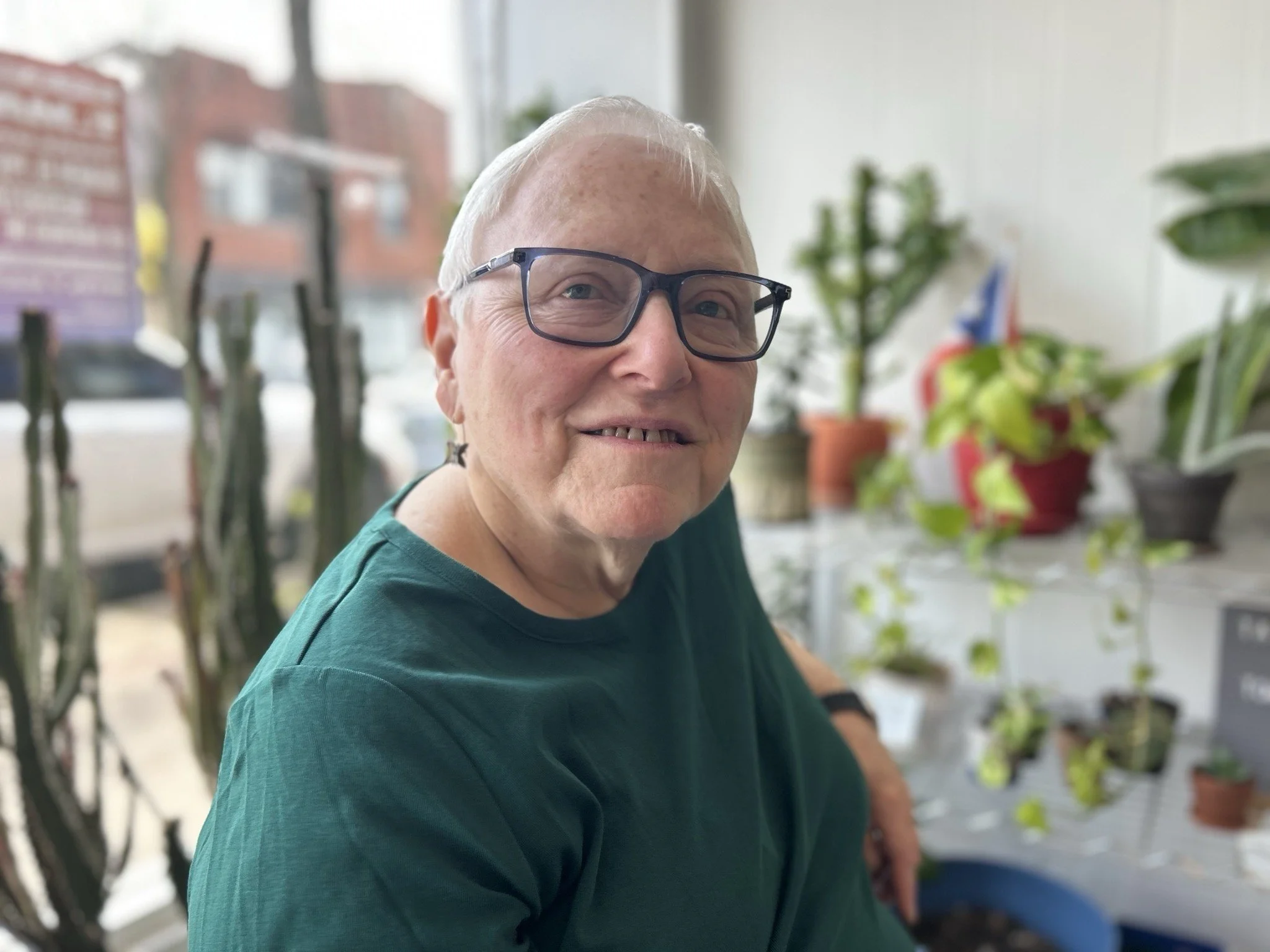 A photo of Debby Pope, retired high school teacher and current school board member, smiling
