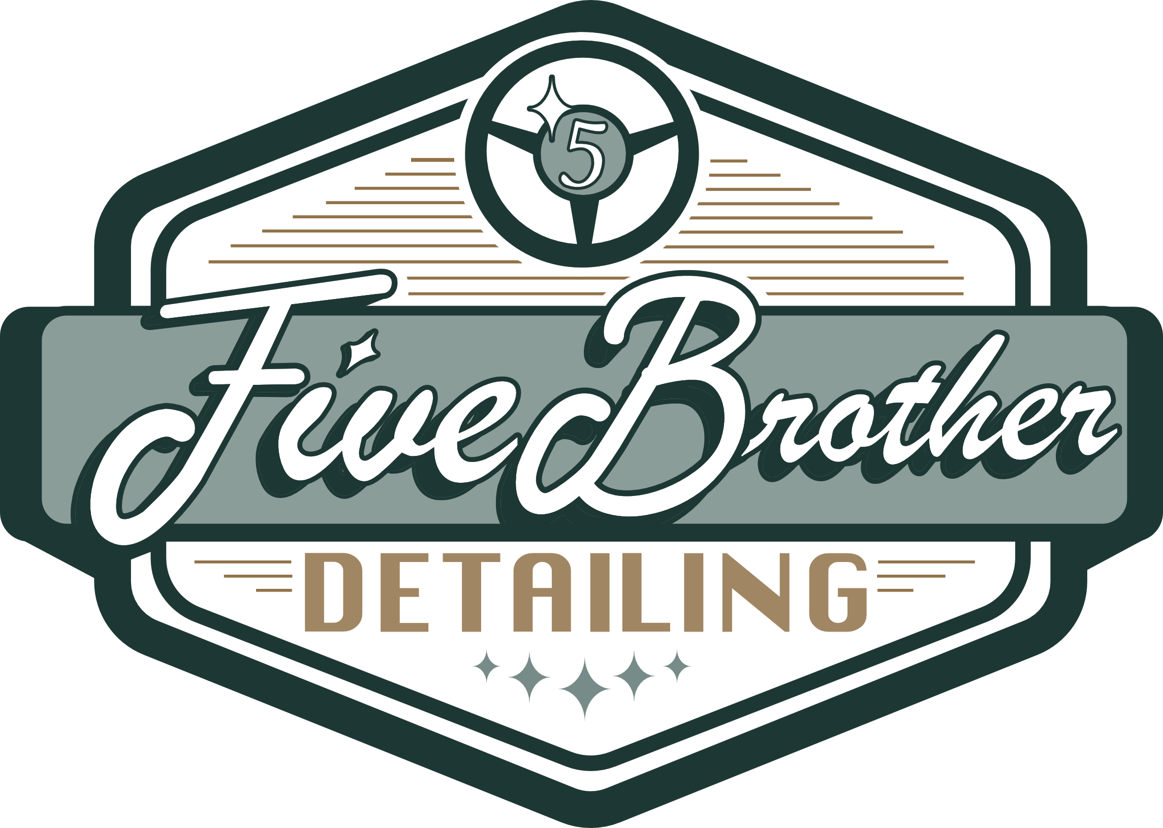An image of a detailer logo which was redesigned from an ai version - Steering wheel detailer