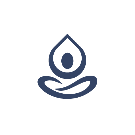 Icon of a person doing yoga.
