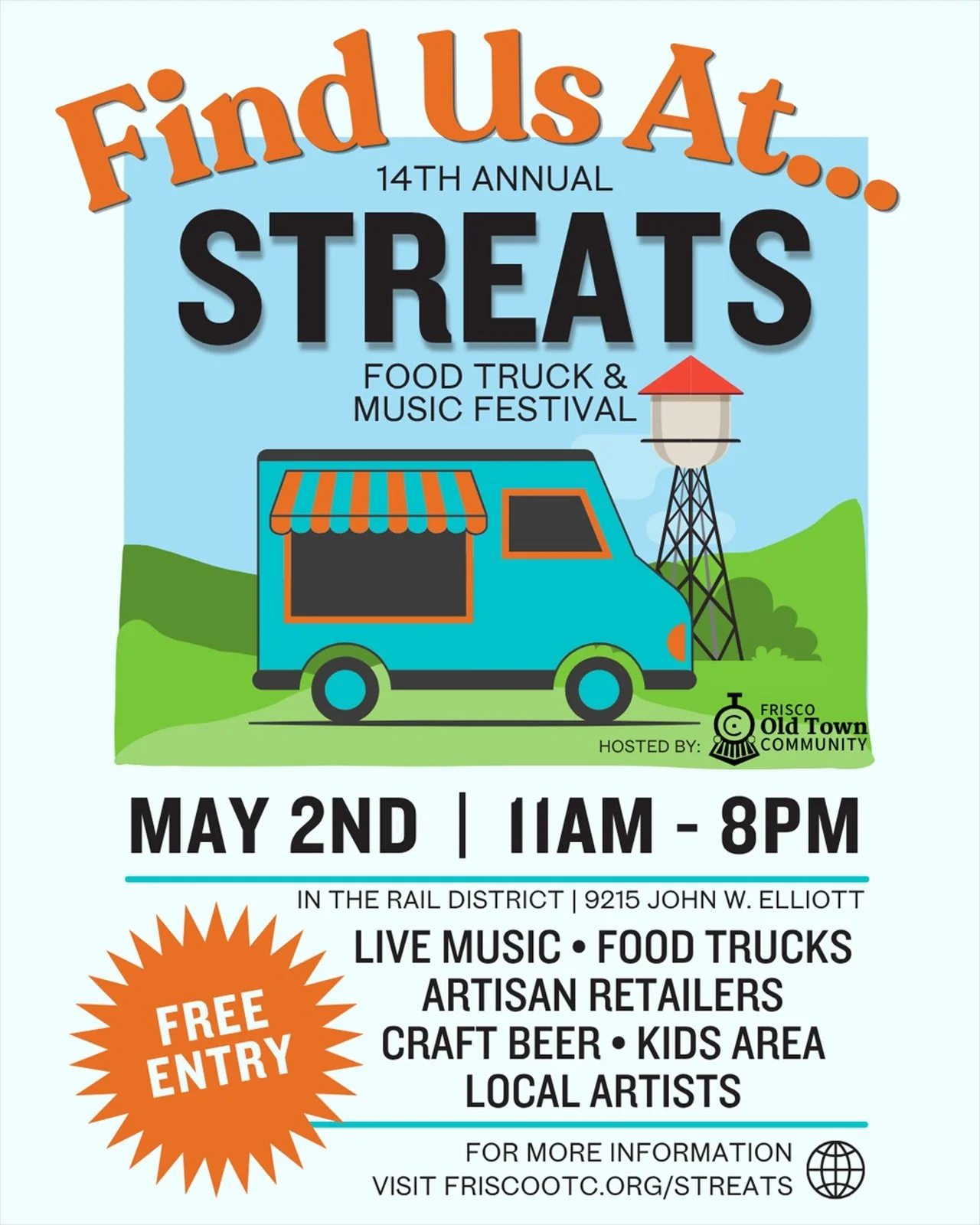 Come find us at StrEATS this Saturday from 11-8 pm in the Rail District just walking distance from our BRAND NEW BUILDING, Platform Rail District! 

We will be giving away a date night in the Rail District, a $200 Rail District gift certificate to an
