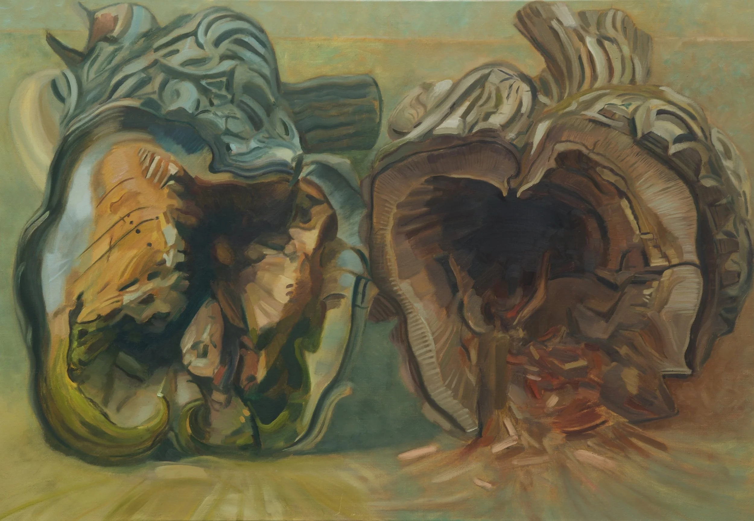 Kaksi kantoa
89 cm X 130 cm
Oil on half oil ground
2026