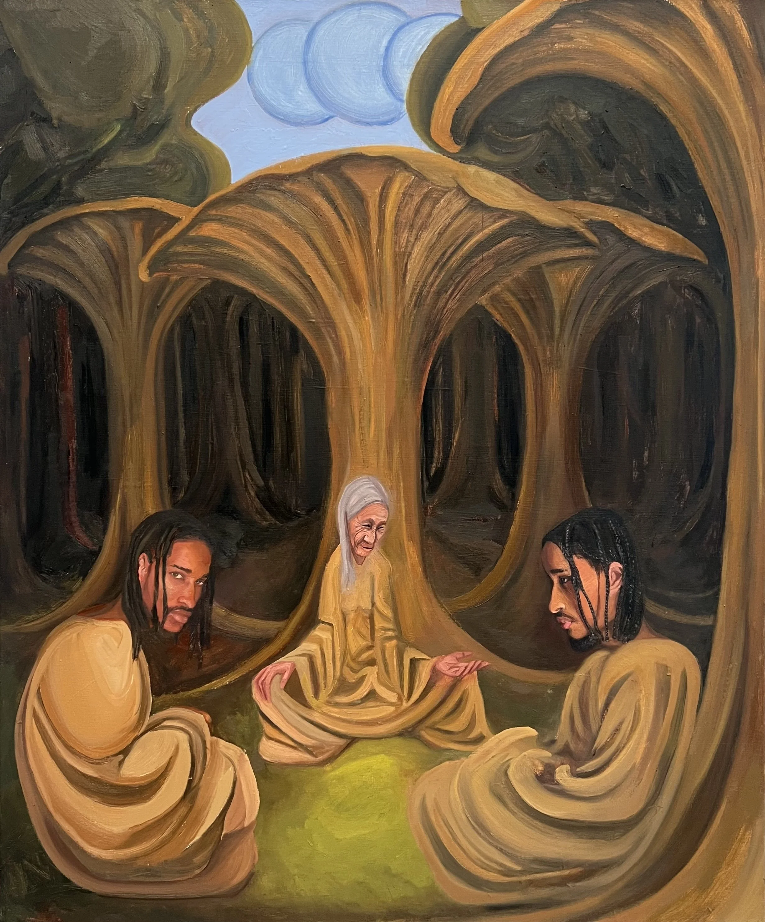 Deep in the forest 
120 cm X 100 cm
Oil on canvas
2024