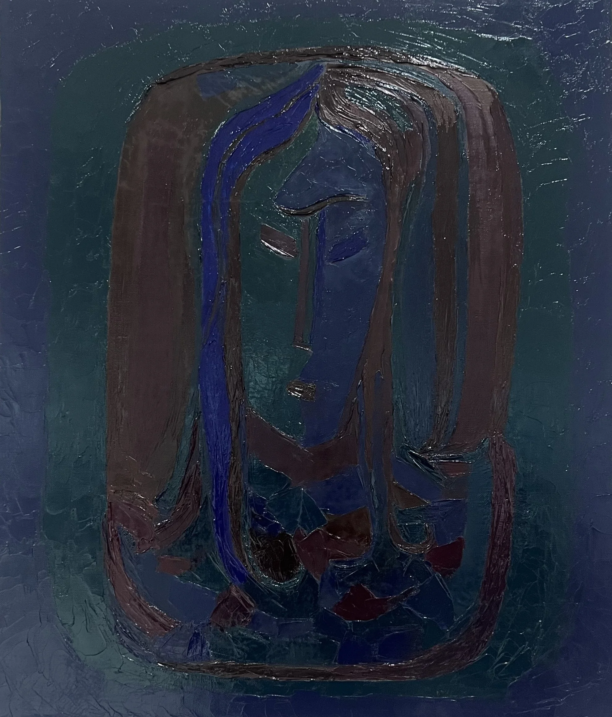 Amuletin väritutkimus
70 cm x 60 cm 
Oil on oilground
2025