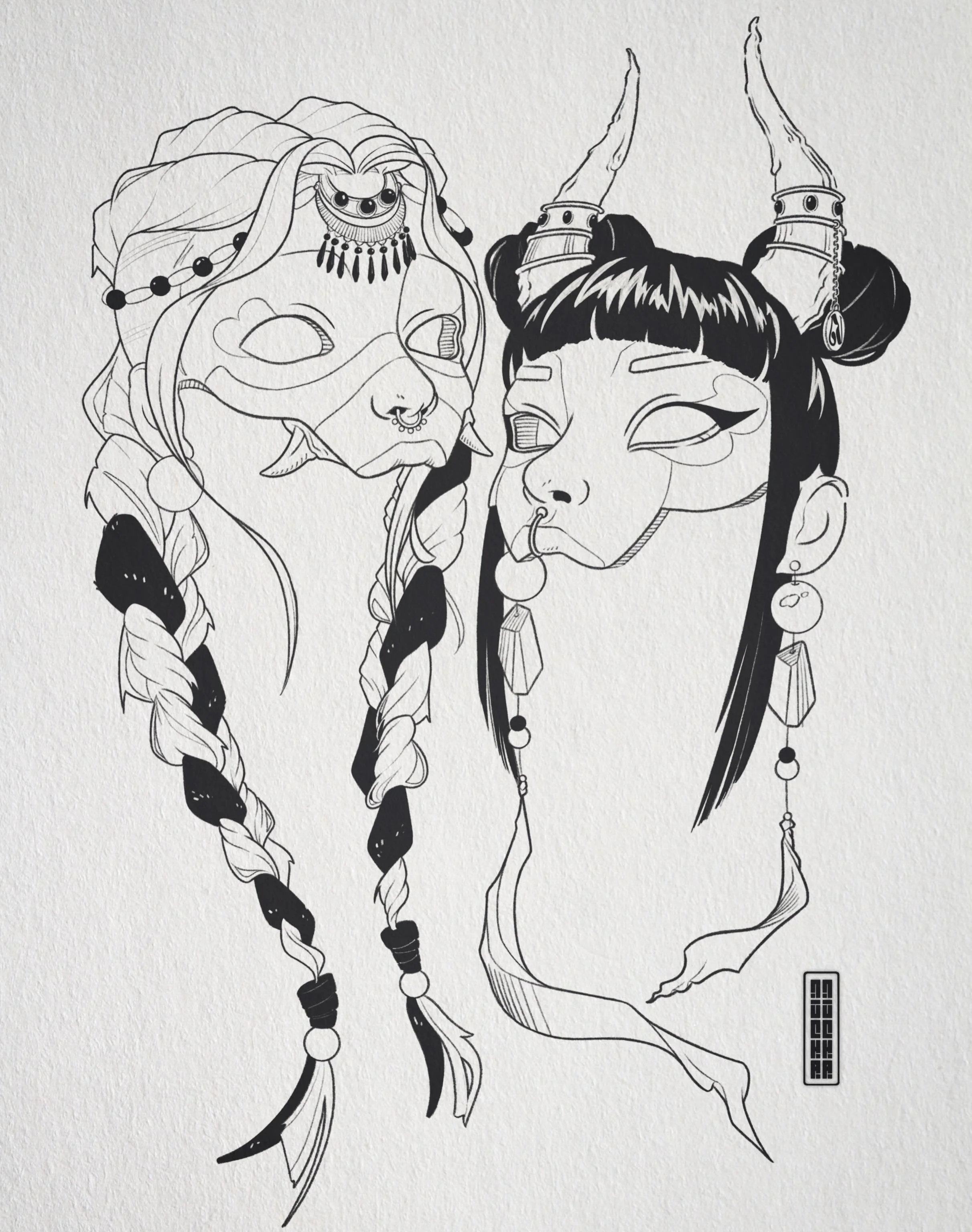I call it Tibetan Punk

#tattooillustration
