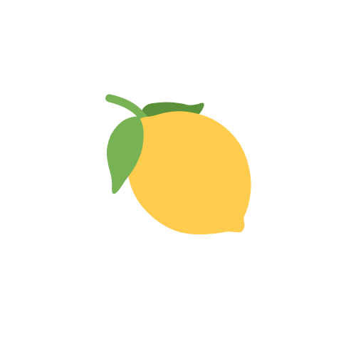 A lemon with a green leaf and stem on a black background.