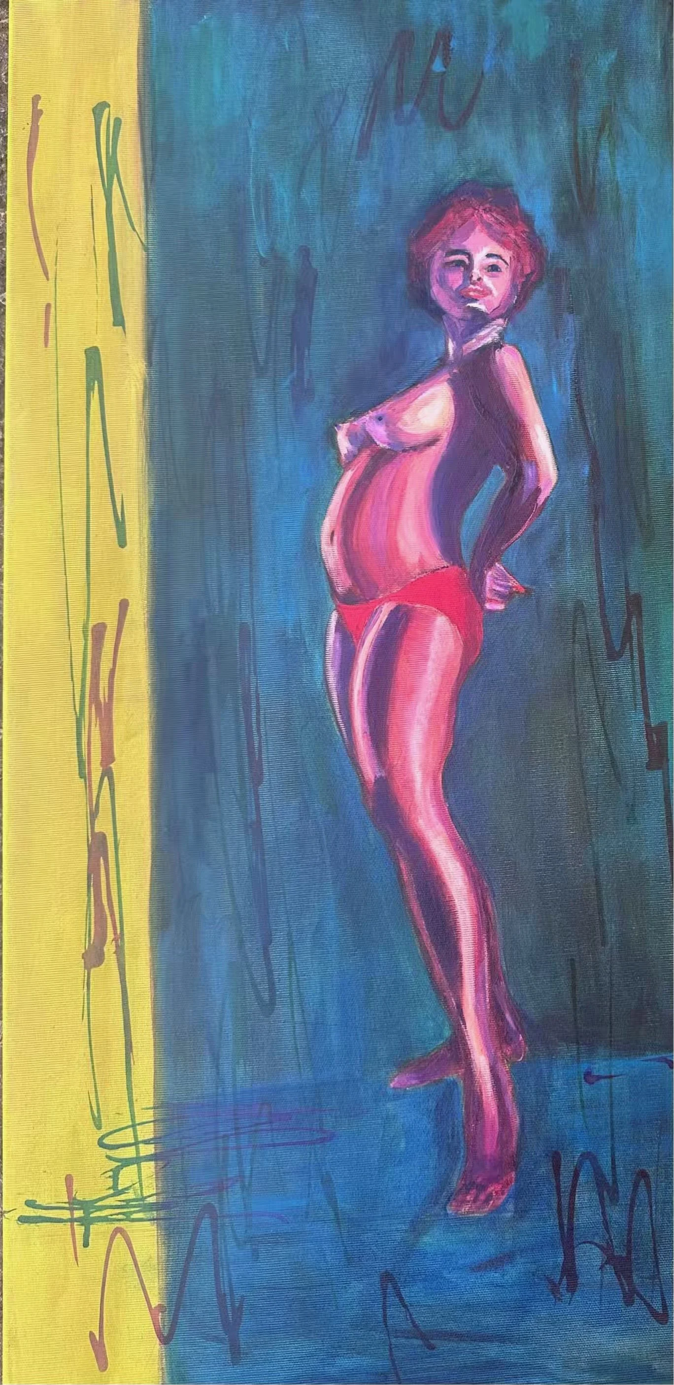 So ist es, Originalbild, Oel auf Mischtechnik, 80x40x2cm