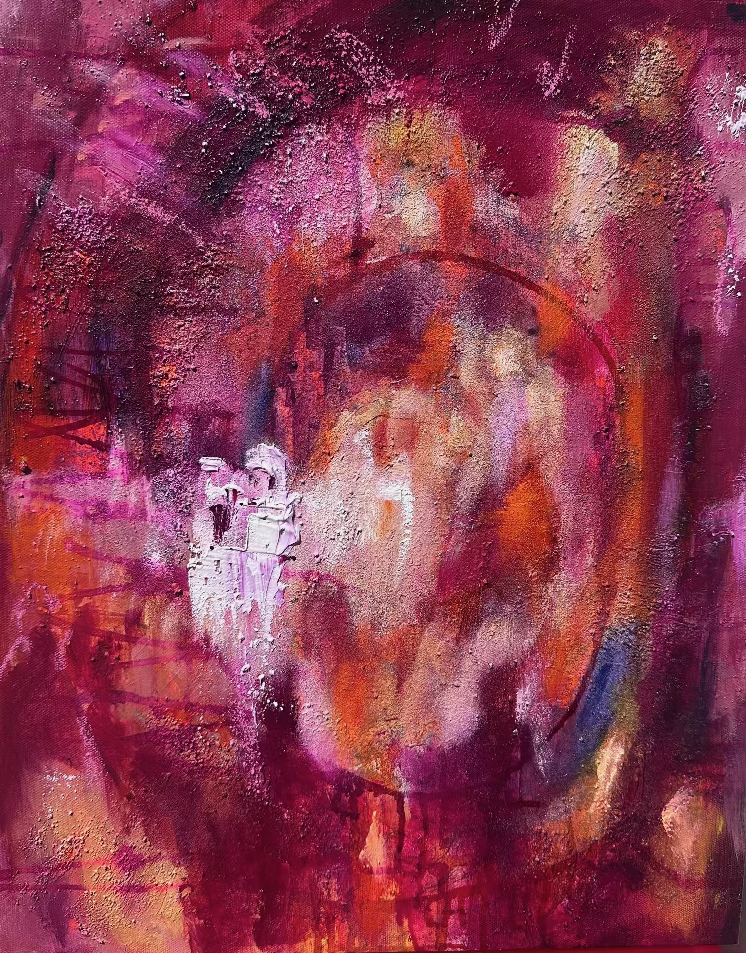 Treibsand, Originalbild, Oel auf Mischtechnik auf Leinwand, 50x40x2cm