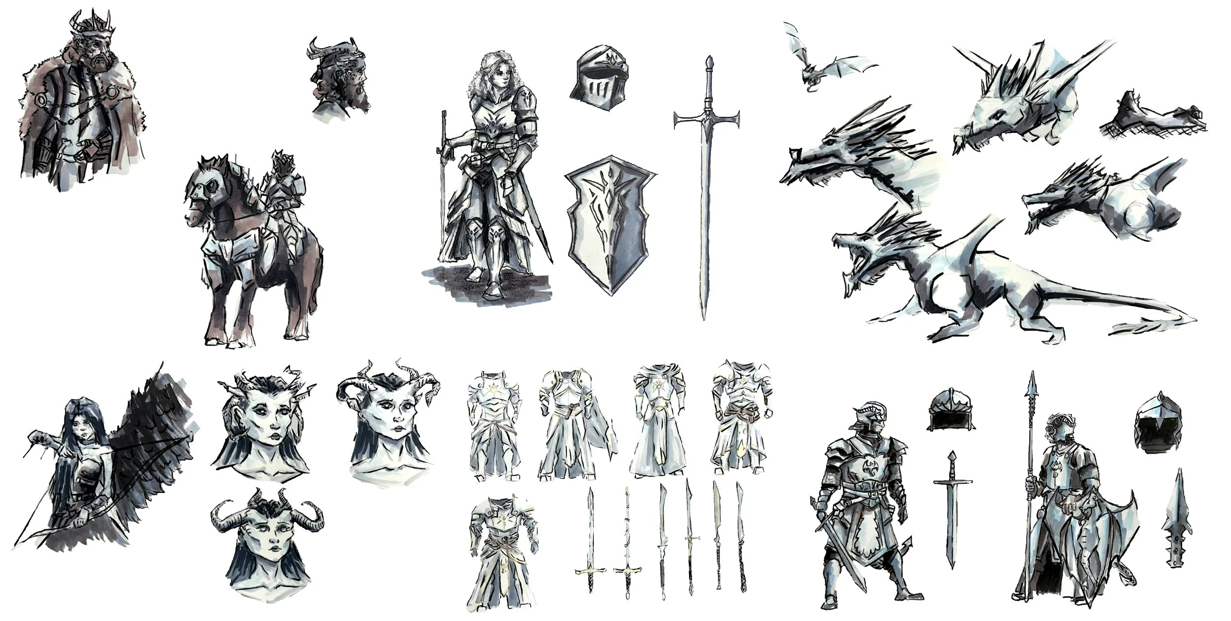 Fantasy Concept Sketches