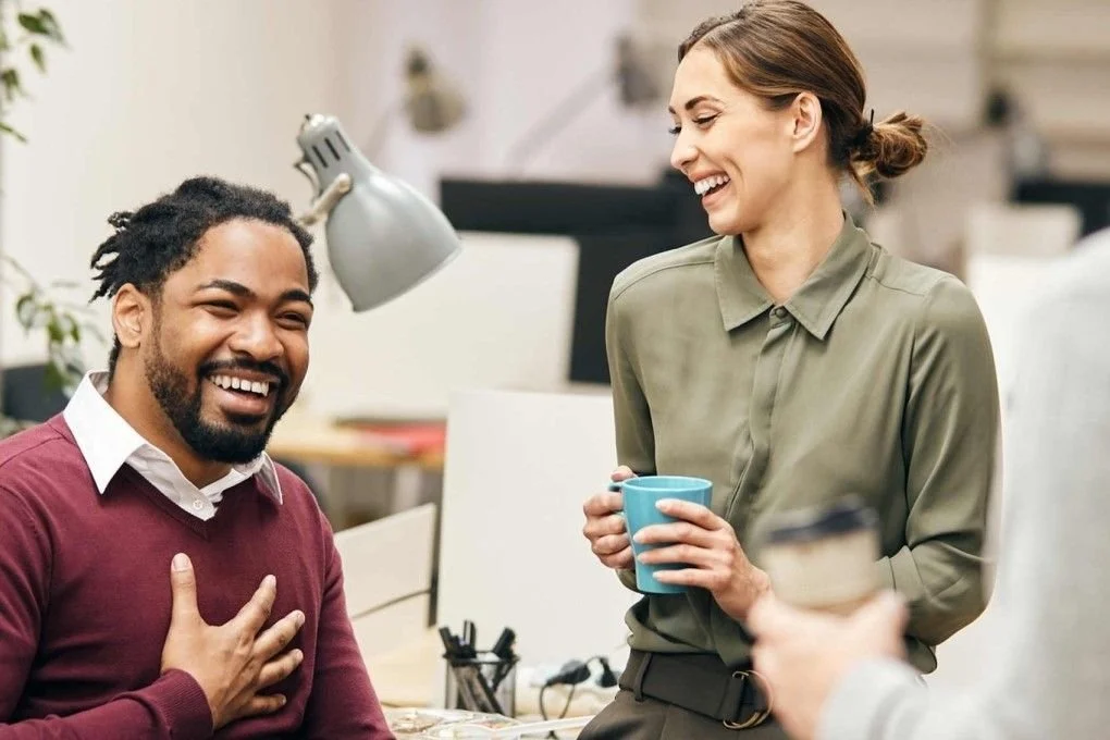 Man speaking about his feelings in a meeting