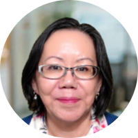 Headshot of Mitzi Wyman working with the Thinking Environment