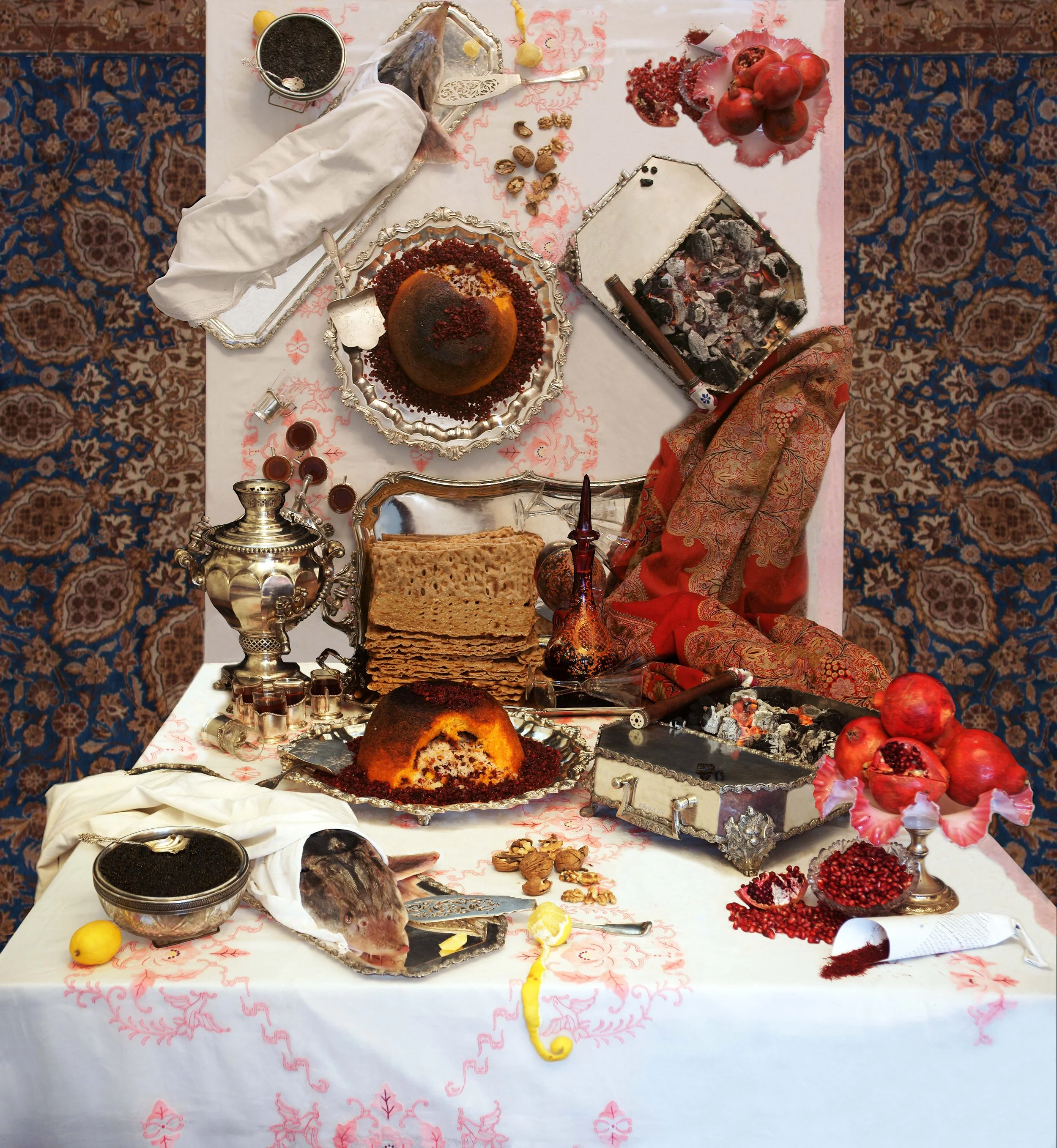 
Feast Reflected 41in. x 49.5in.