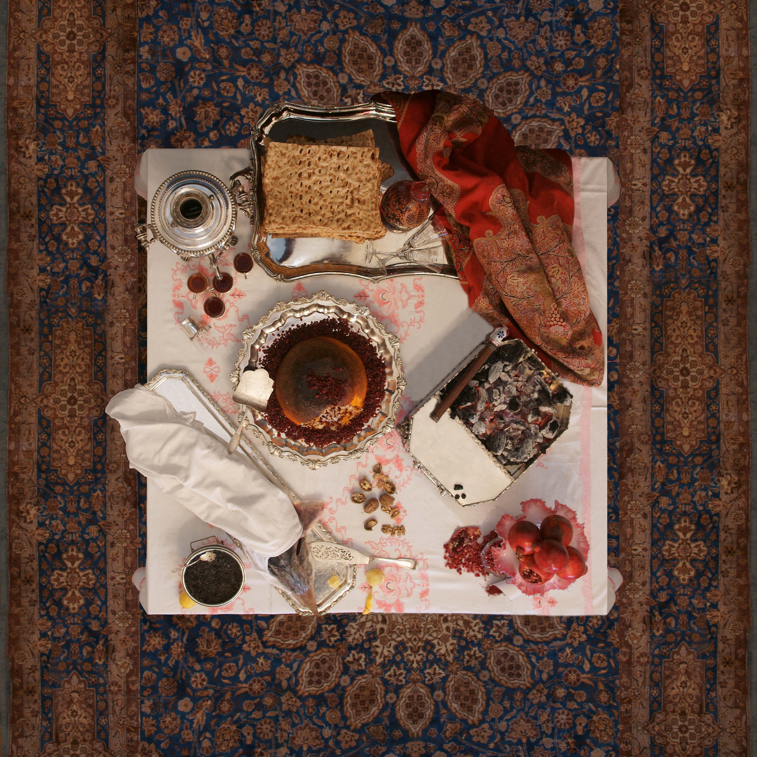 A Square Feast 36in x 36in.