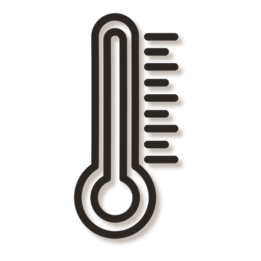 Thermometer icon with a temperature gauge.