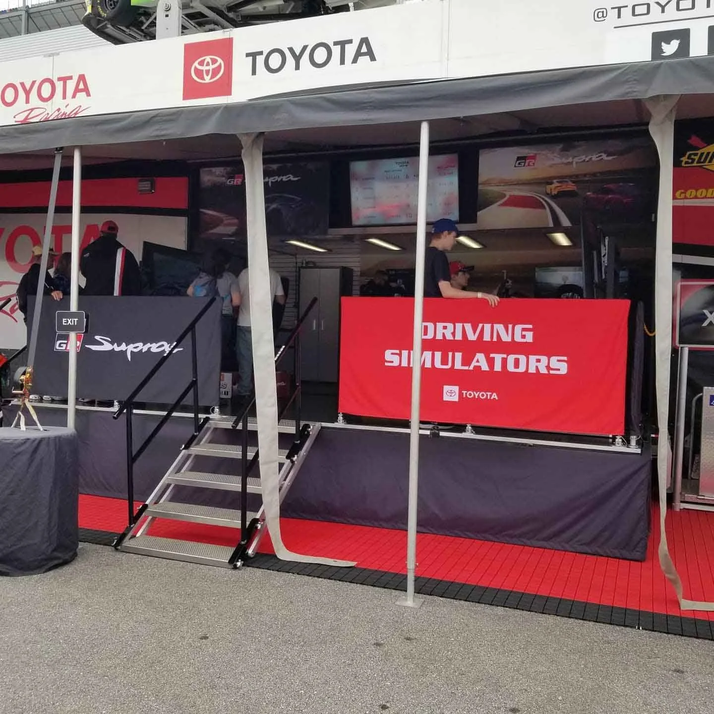 Toyota Mobile Experiential Marketing Display with driving simulators