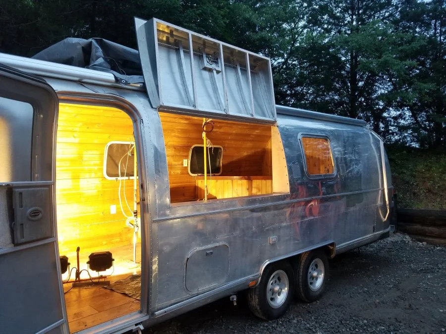 Customized Airstream trailer