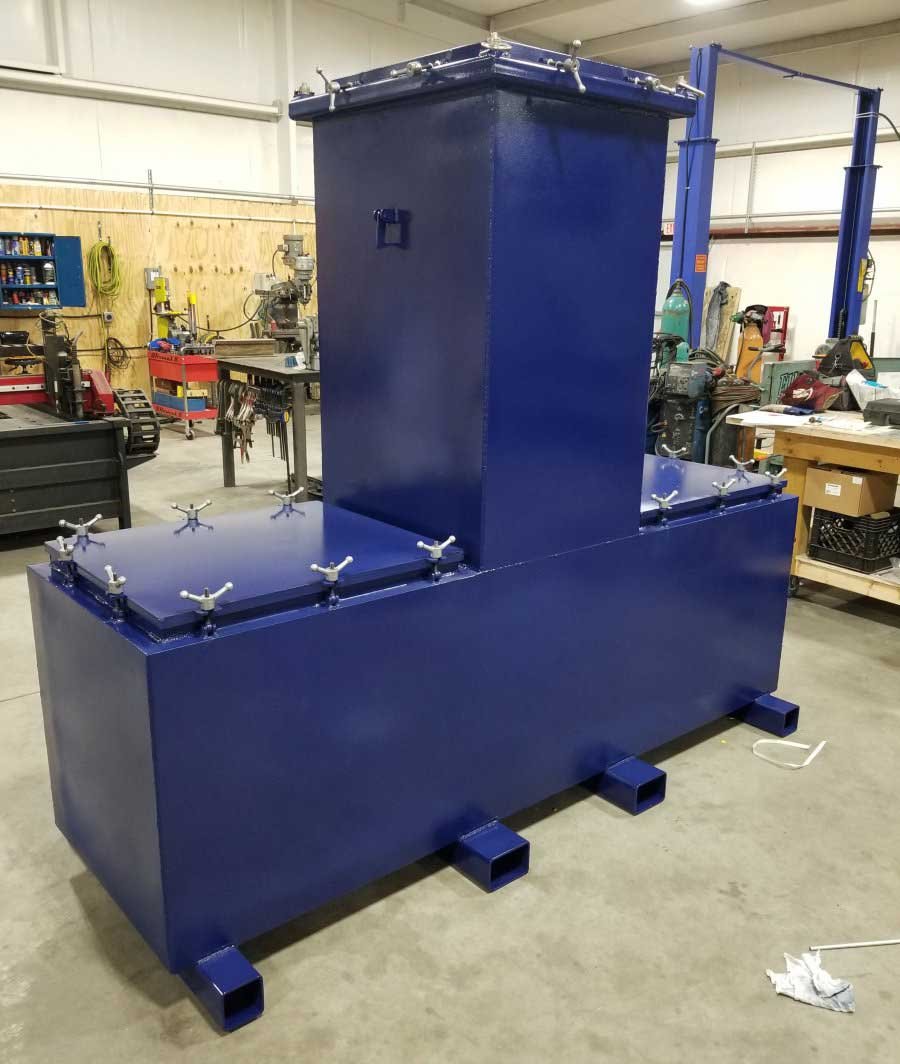 Waster removal container for research and development