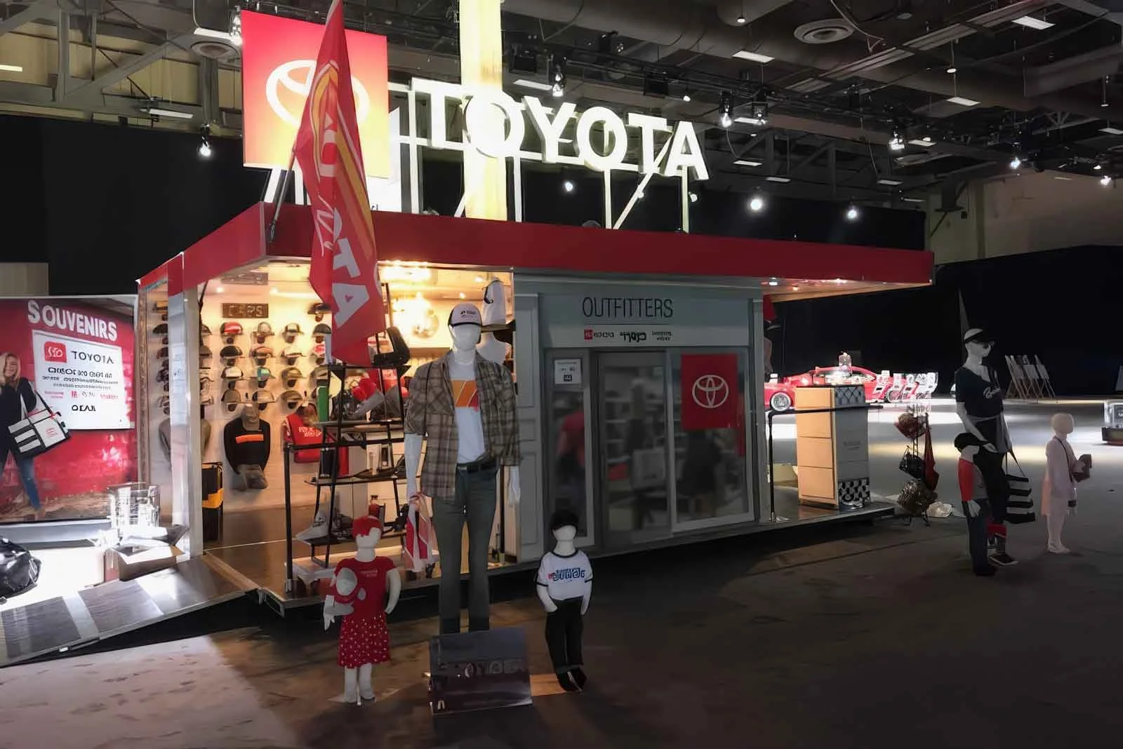 Toyota experiential marketing display outfitters store