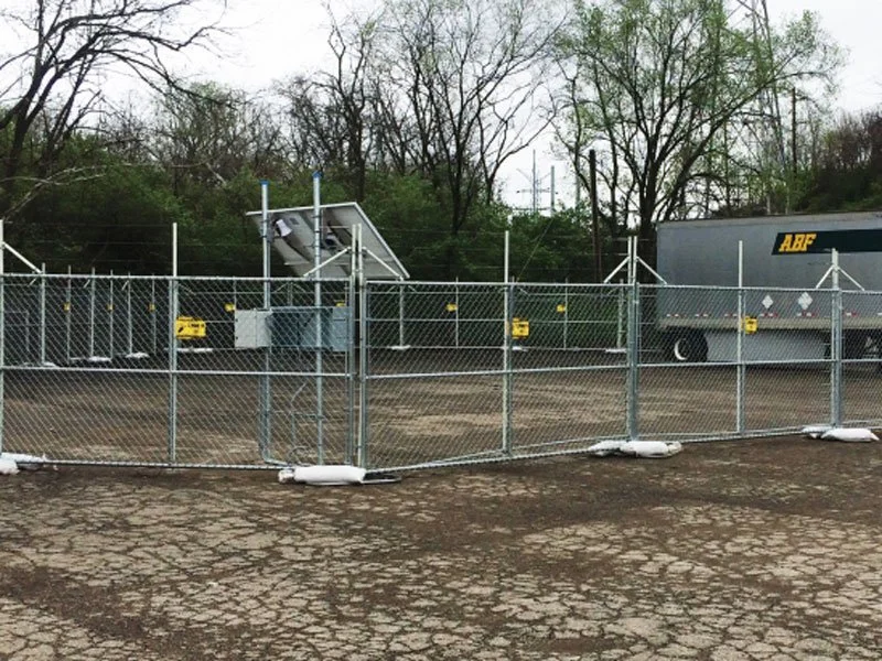 Security fence installation