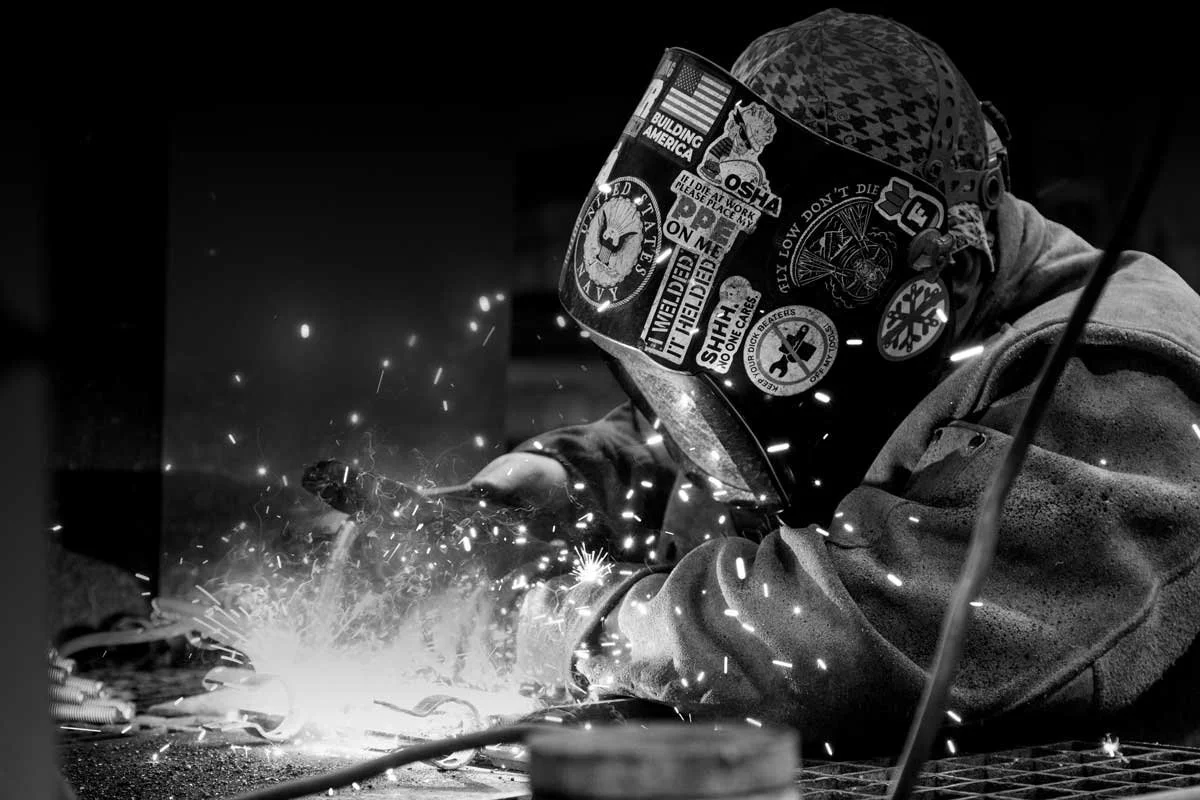An image of a welder working on a particular Reaper project