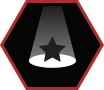 A hexogonal icon that denotes a featured project or experiential marketing project