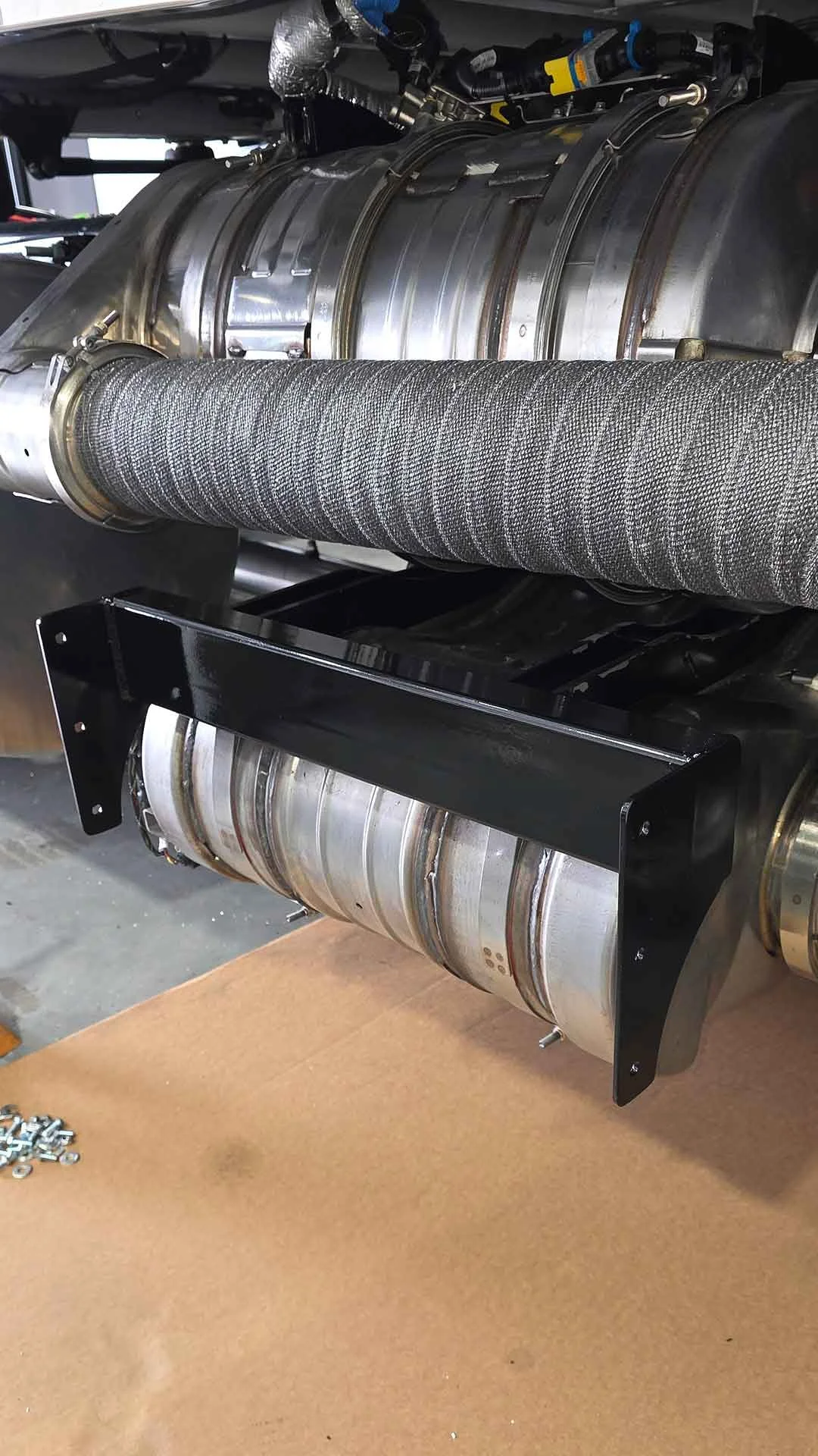 A custom engineered secondary fuel tank relay designed as part of R&D efforts to maximize fuel efficiency and vehicle range.