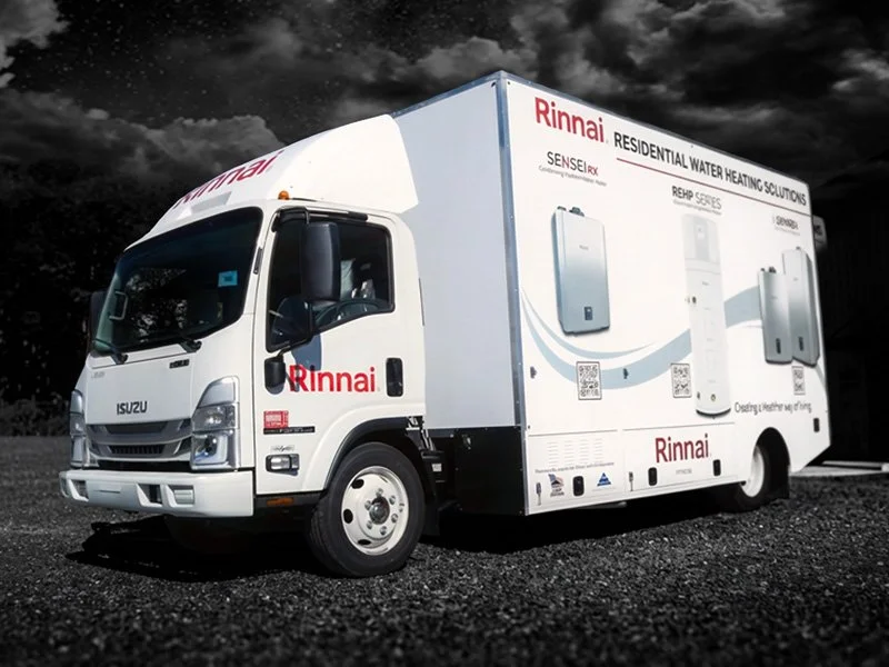 Rinnai Mobile Experiential Marketing Display full exterior view