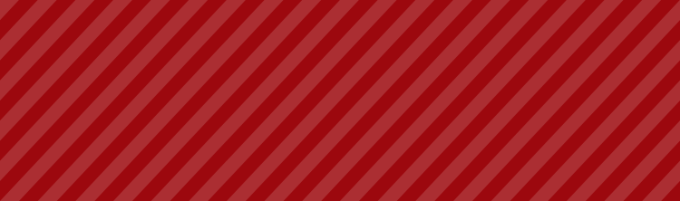 Red diagonal striped background.