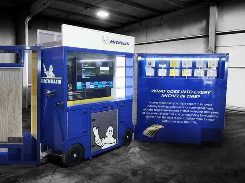 Michelin Mobile Experiential Marketing Display partial view