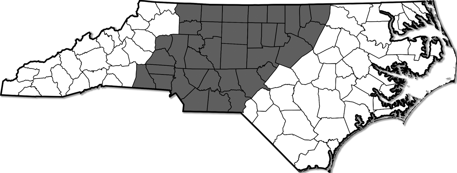 Map showing Hickory Arts serving piano lessons in Hickory, Catawba County, the North Carolina Piedmont, Western North Carolina, and surrounding communities.