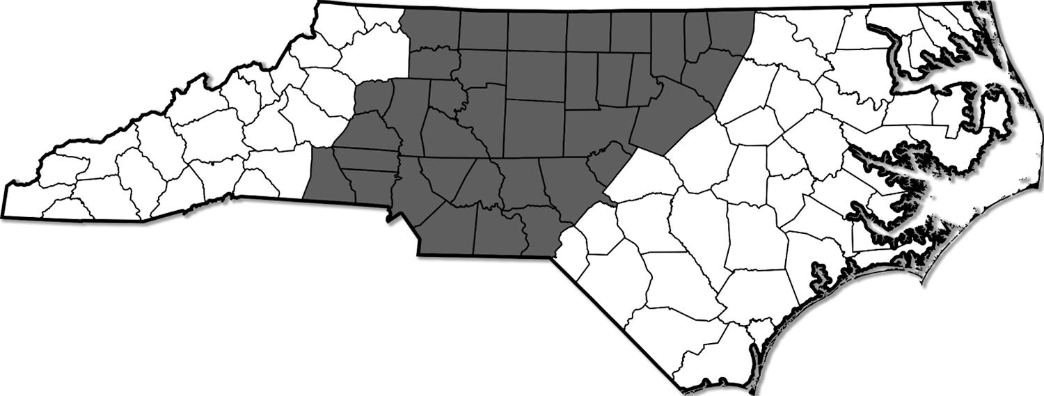 Map showing Hickory Arts serving violin lessons in Hickory, Catawba County, the North Carolina Piedmont, Western North Carolina, and surrounding communities.