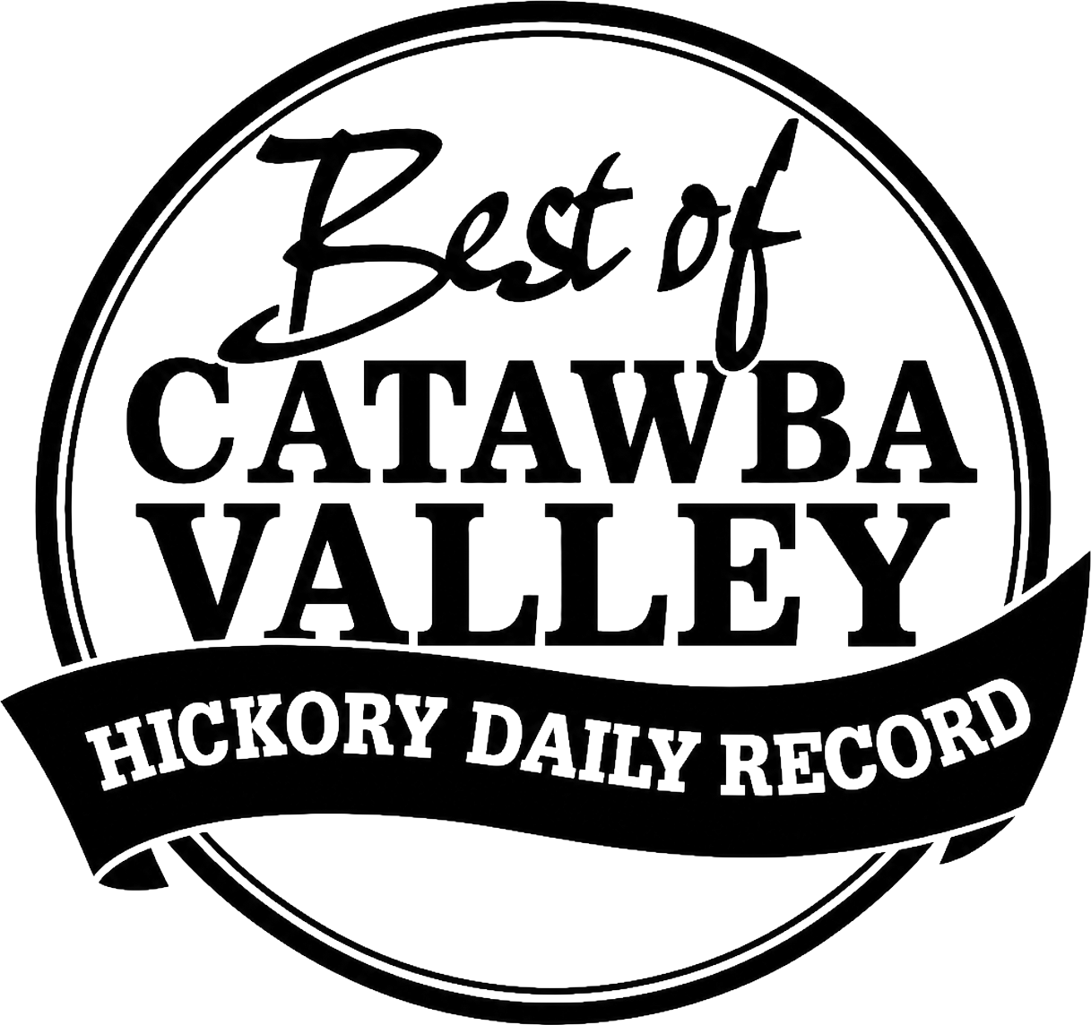 Best of Catawba Valley recognition from the Hickory Daily Record.