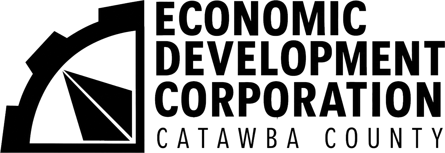 Economic Development Corporation Catawba County logo, recognizing Hickory Arts as part of the Catawba County business and economic development community.