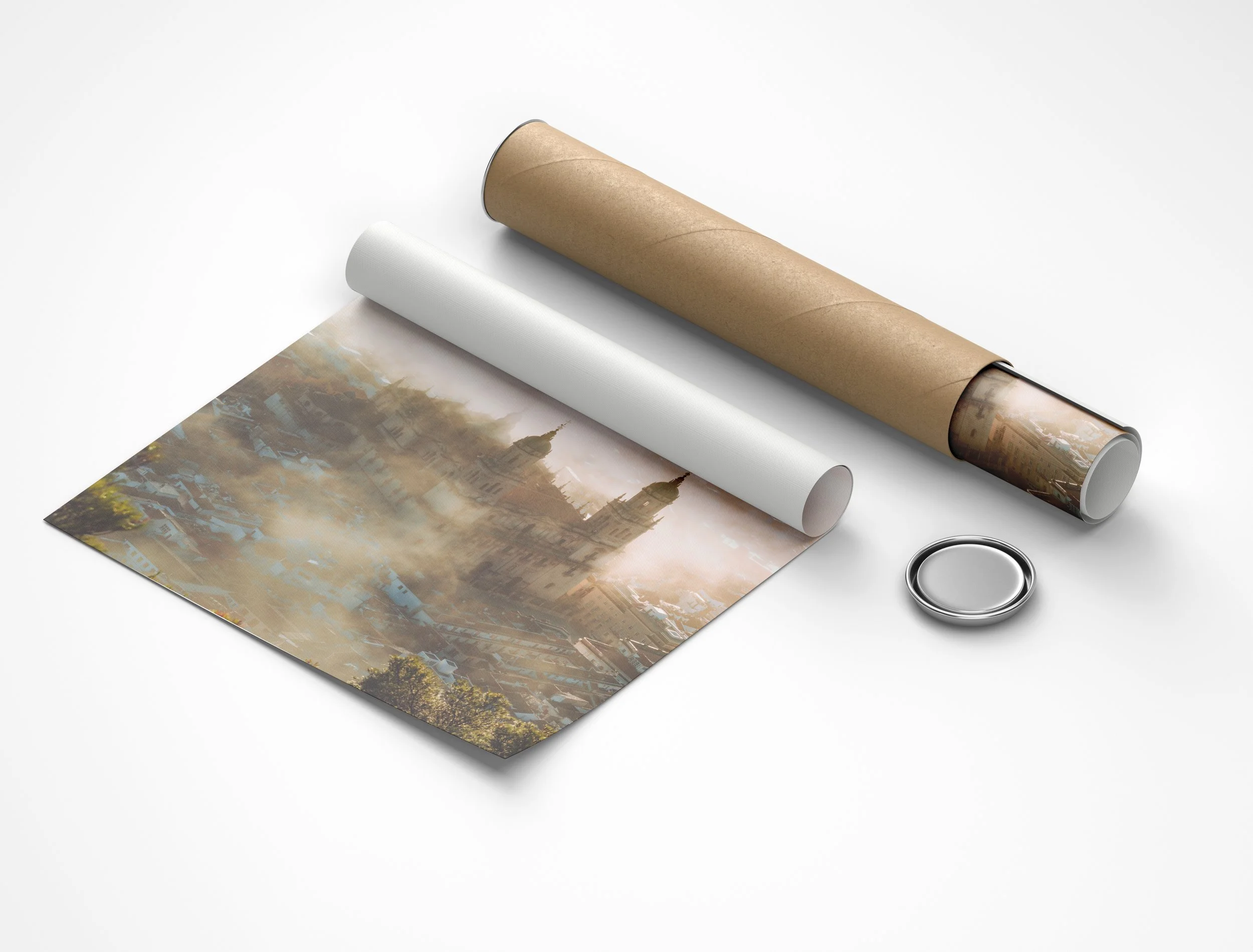 Free Rolled Canvas Poster with Tube Mockup.jpg