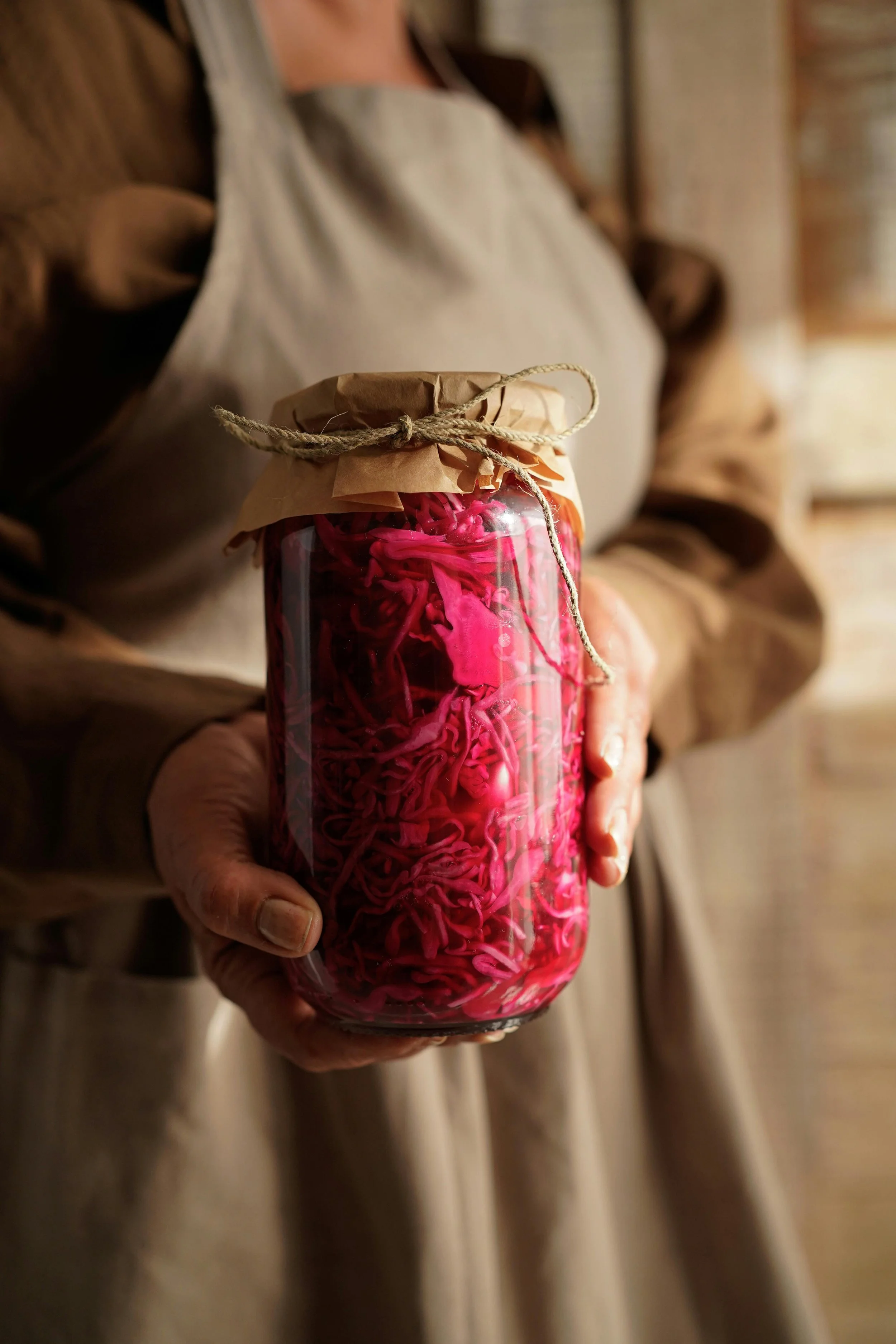 Homemade pickled cabbage