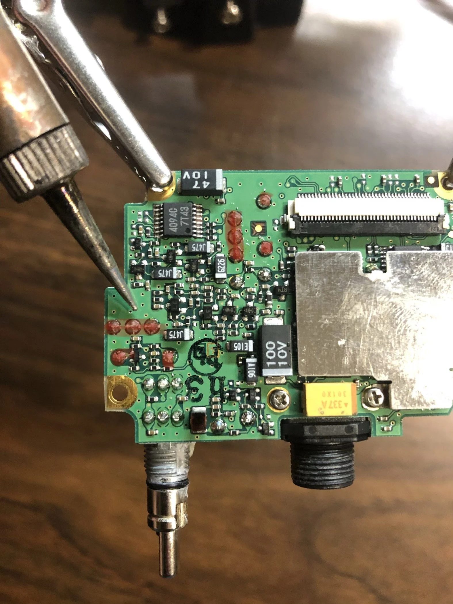 Micro soldering repairs