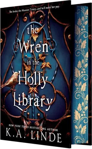Book cover: The Wren in the Holly Library by K.A. Linde