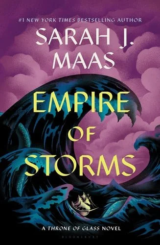 Book cover: Empire of Storms (Throne of Glass, 5) by Sarah J. Maas