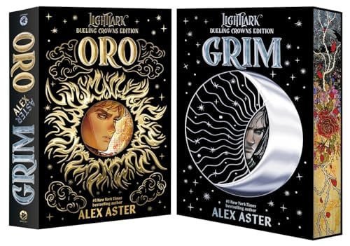 Book cover: Grim and Oro: Dueling Crowns Edition (A Lightlark Saga Deluxe Companion Book) (The Lightlark Saga) by Alex Aster