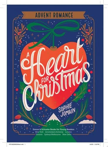 Book cover: A Heart for Christmas Advent Romance by Sophie Jomain