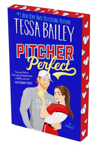 Book cover: Pitcher Perfect: A Spicy Fake-Dating Sports Romance of a Playboy Hockey Rookie and the Disciplined Softball Pitcher Completely Immune to His Charms (Big Shots, 4) by Tessa Bailey