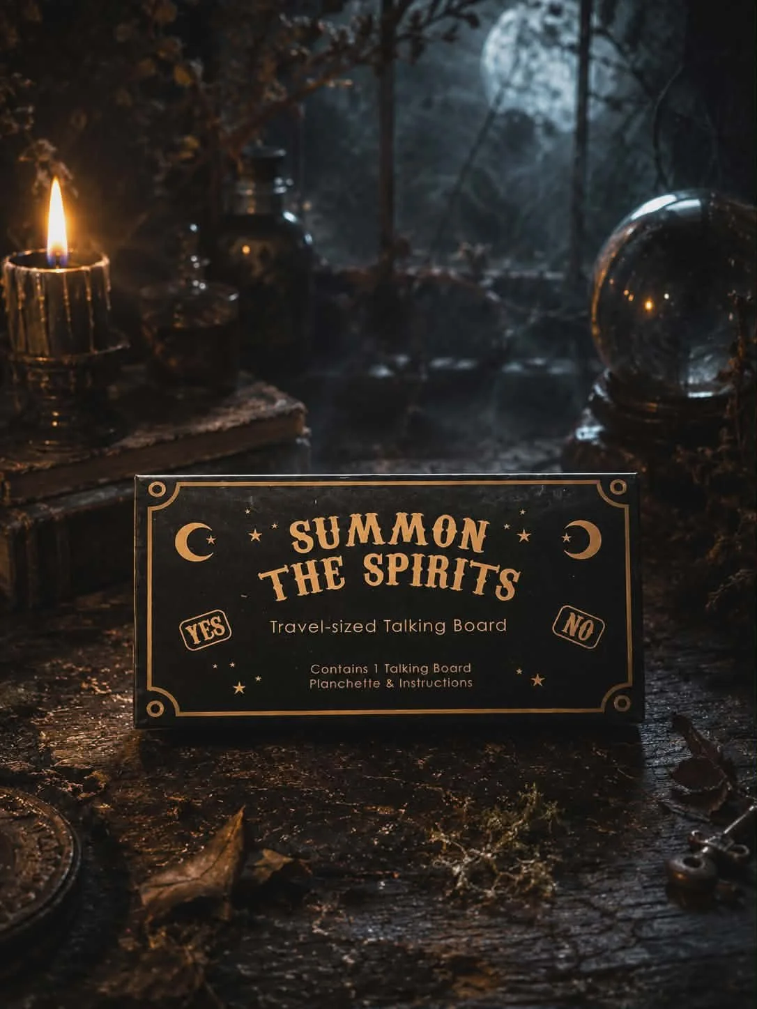 Summon the spirits. Mini-talking board