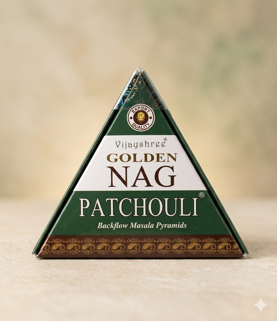 Golden NAG Patchouli backflow rökelsekonor